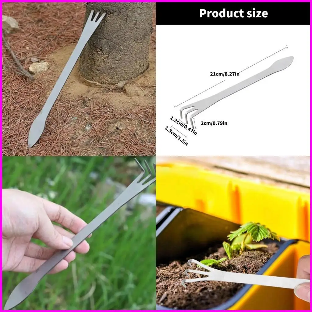 

Gardening Tool 3 Prong Bonsai Rakes Steel Designs Ergonomic Handle Rakes for Loosening Soil & Enriching Plant Growth