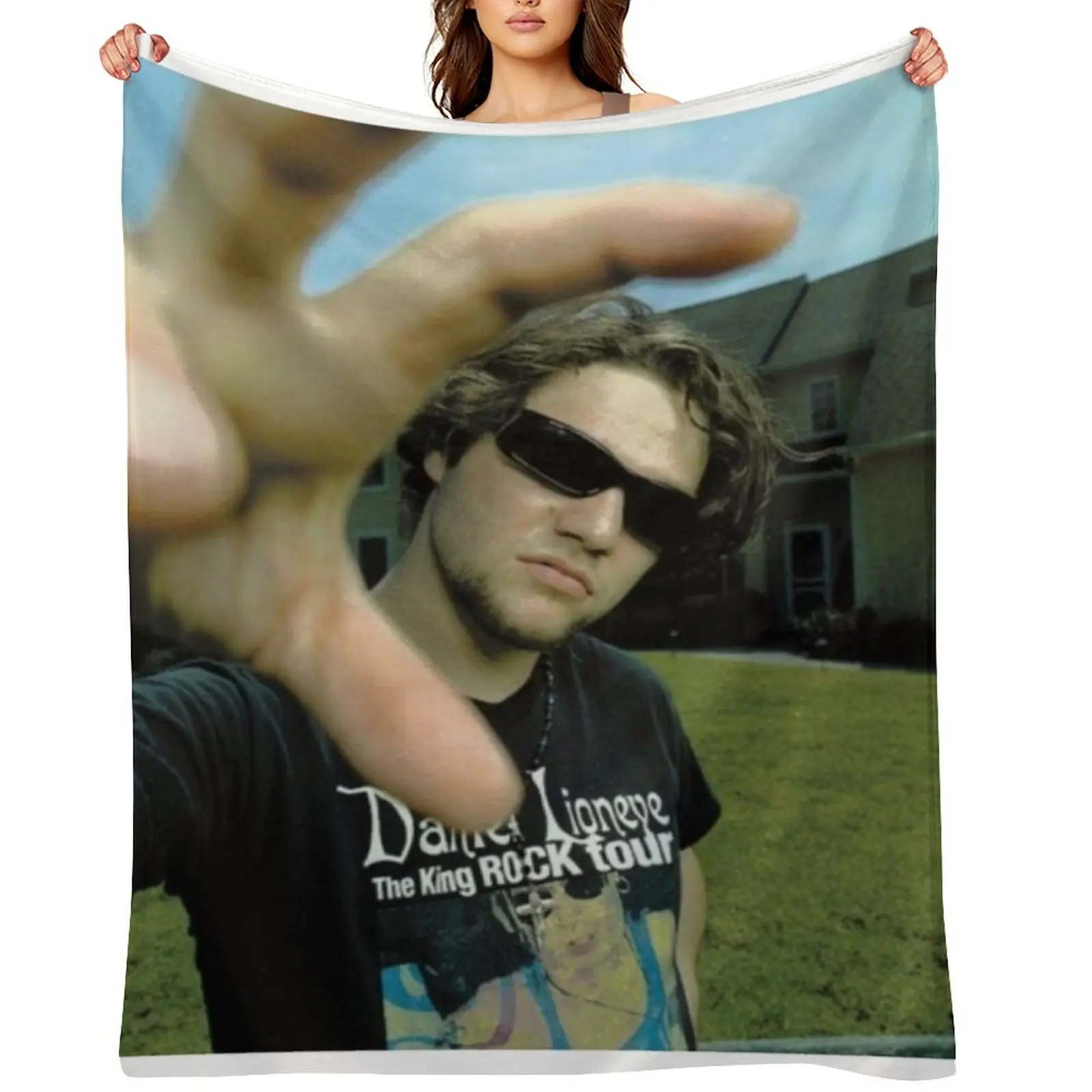 

Bam Margera Throw Blanket Warm Flannel Fabric for winter Hairys Blankets