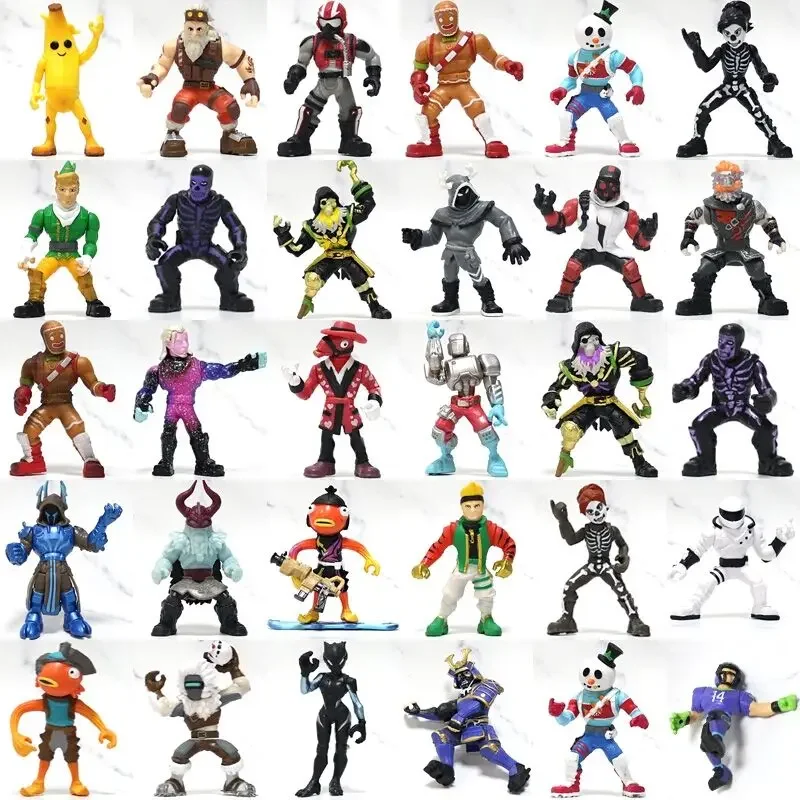 Battle Royale Action Figure PVC Model Popular Season 8 Fortress Night Character Model Hot Shooting Game Doll Toy Birthday Gifts