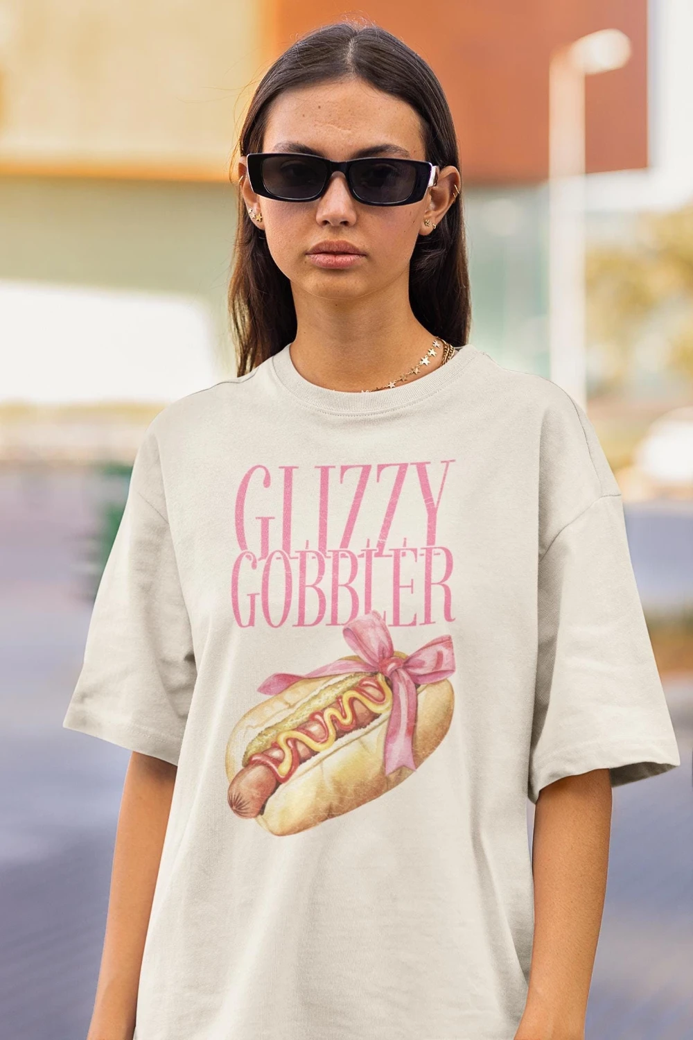 

Glizzy Gobbler Coquette Funny Adult T-shirt Dirty Unhinged T-shirt Pun Funny Adult Humor Vulgar T-shirt Parody Pun T-shirt