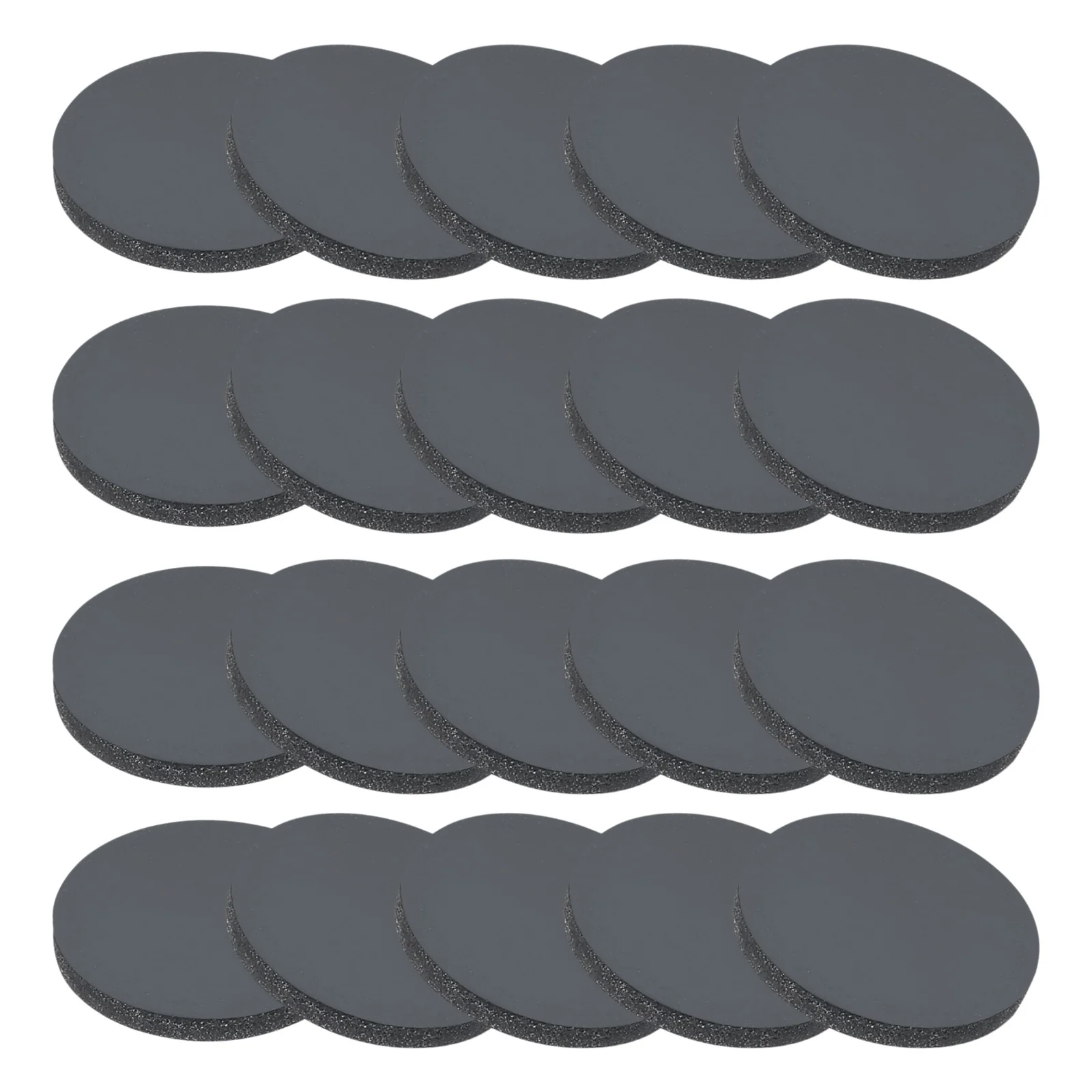 Weiyi 20pcs Rubber Solid Discs Washers 10-100mm OD X 1.5/3/6mm Thick Rubber Round Gasket Pad Bushings Spacer Washer For Craft