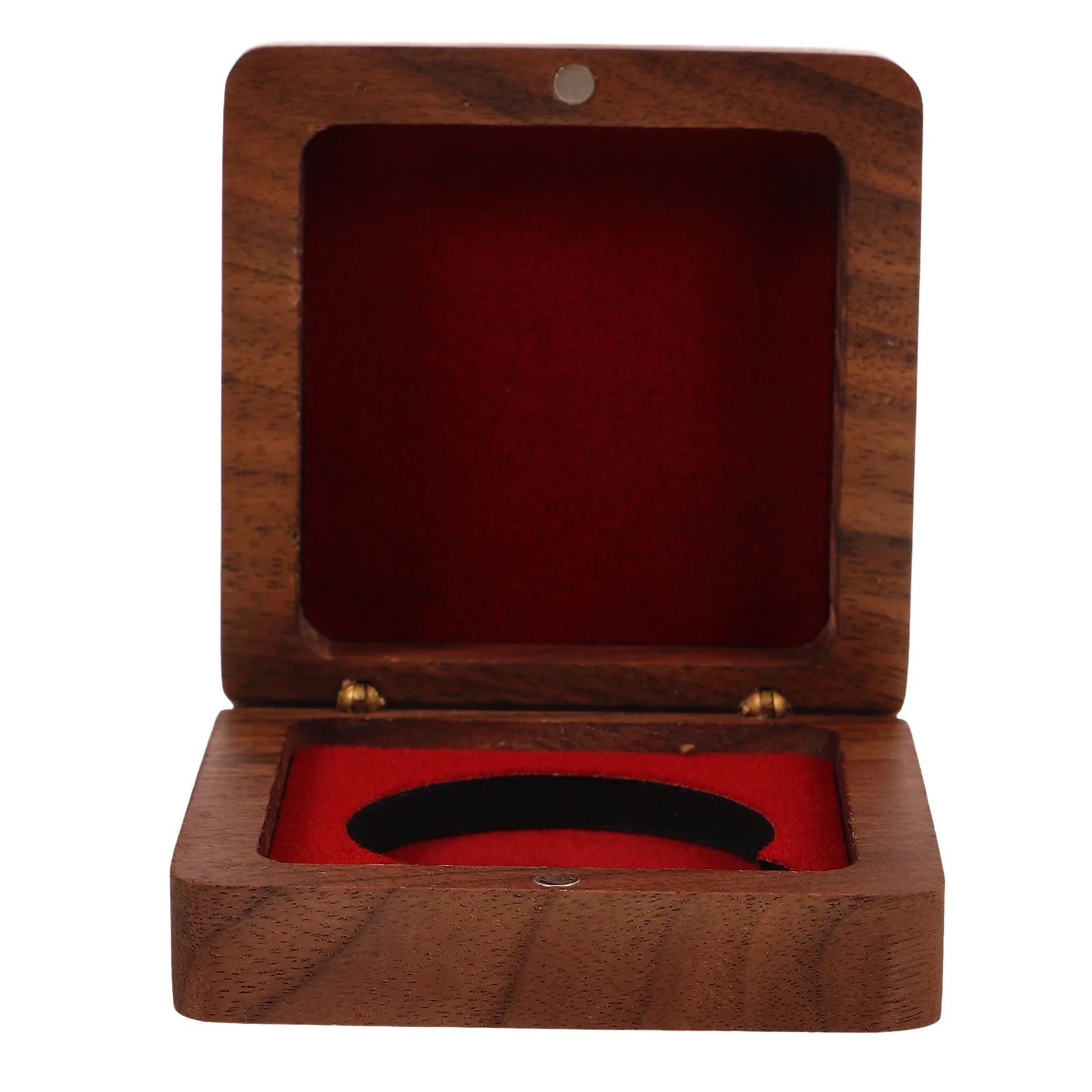 

Medal Display Case Wooden Badge Holder Compact Portable Lapel Badge Storage Organizer Box For Collection Display Cases