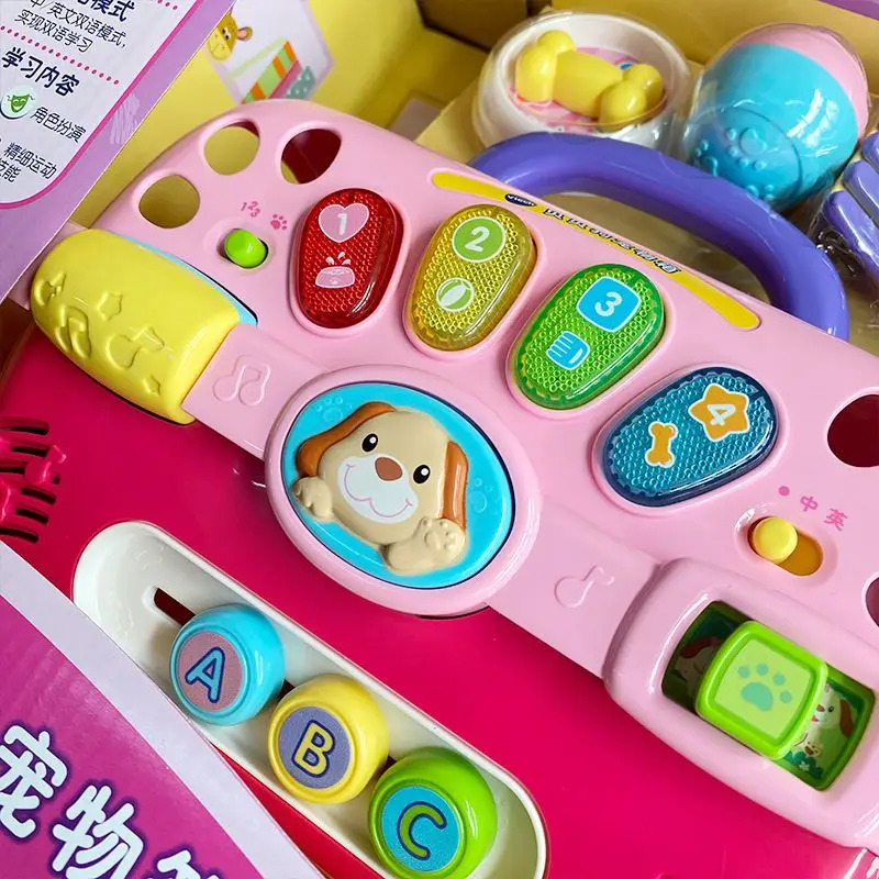 Vtech Beibei الكلب صندوق الحيوانات الأليفة فتاة اللعب منزل ألعاب الأطفال مقلد الحيوان جرو لعبة مجسمة الديكور الأطفال هدية