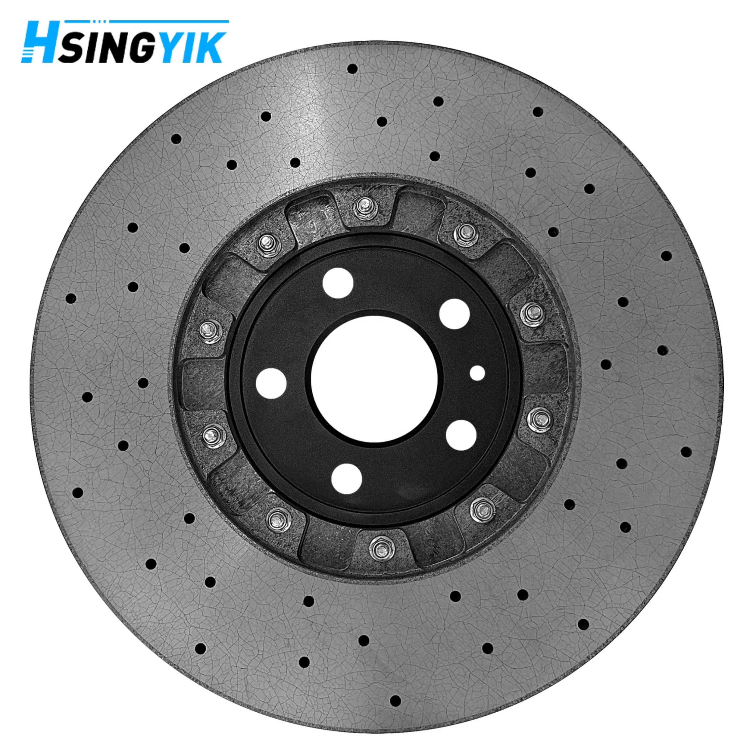 Upgrade Hat Rear Break Rotor OEM 4M0615601P 350mm28mm Carbon Ceramic Brake Disc For Audi