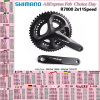 Platos y bielas Shimano 105 R7100 2x12 velocidades R7000 2x11s 165/170/172,5/175mm 52-36T/53-39T/50-34T actualización de manivela de bicicleta de carretera 5800