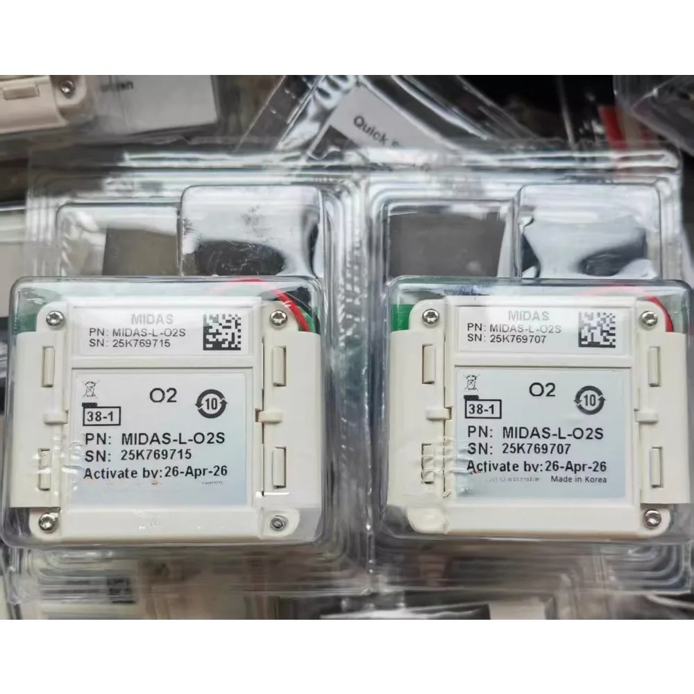 Sensor Detector de Gas Oxígeno Midas-L-O2S MIDAS-E-HCL H2X