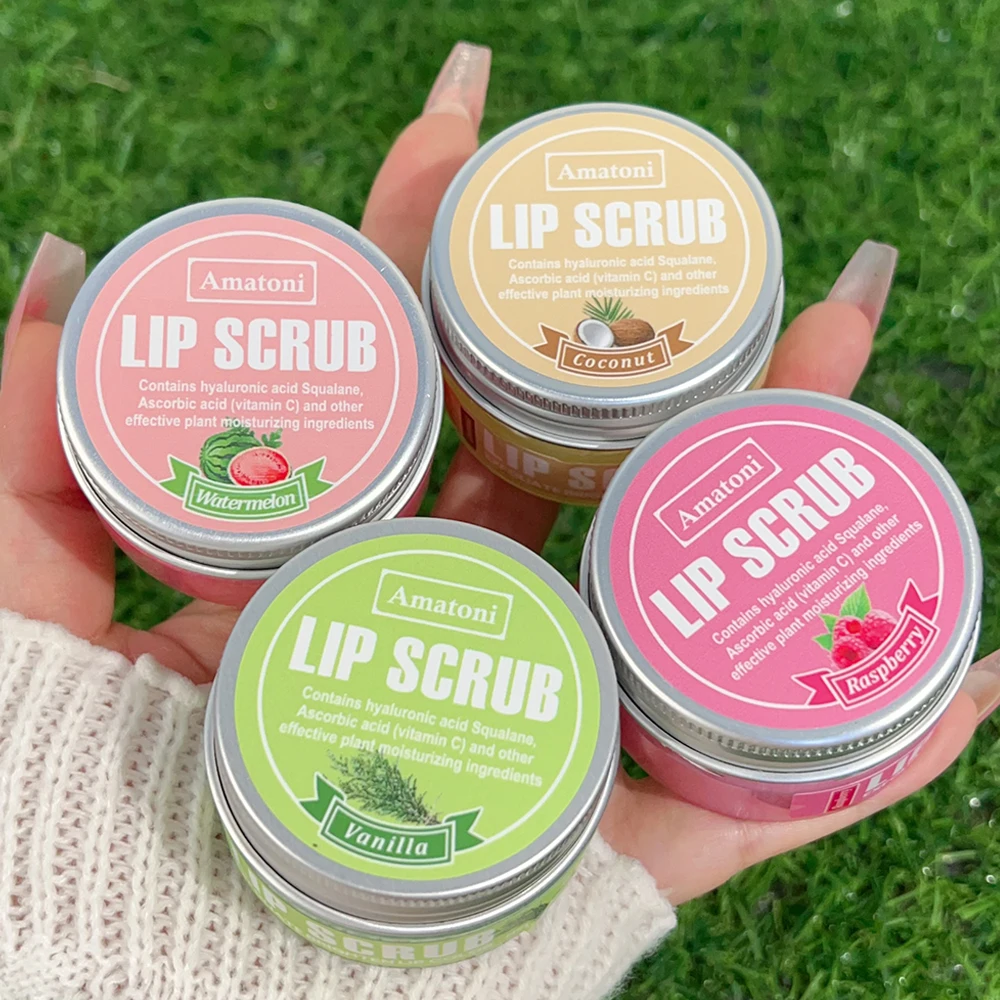 Fruit Flavor Lip Scrub Remove Dead Skin Reduce Lips Lines Anti Dryness Moisturizing Lips Mask Repair Hydrating Nourish Lips Balm