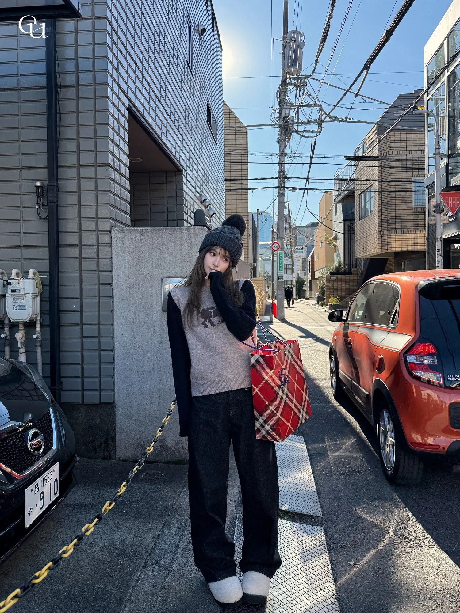 

Ceeyou Retro Snowflake Waed Bla Jeans Simple Daily Four Seasons Universal Straight Leg Cotton Denim Women's Faion