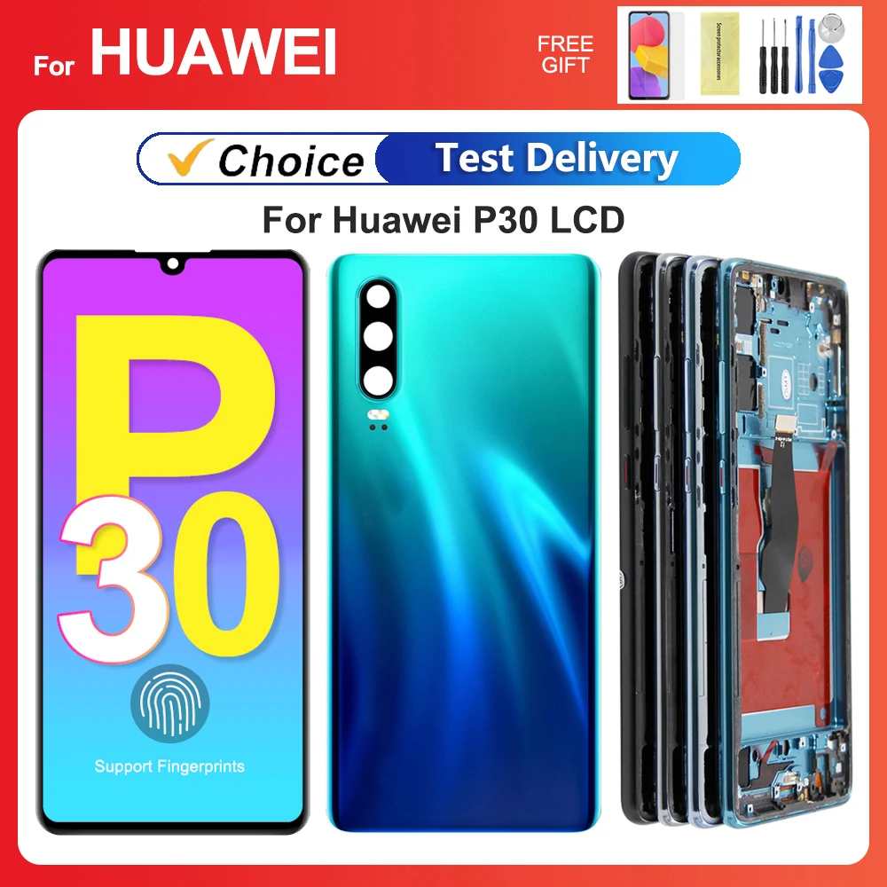 For HUAWEI P30 6.1\'\'For ELE-L29 ELE-L09 AL00 TL00 ELE-L04 LCD Display Touch Screen Digitizer Assembly Replacement