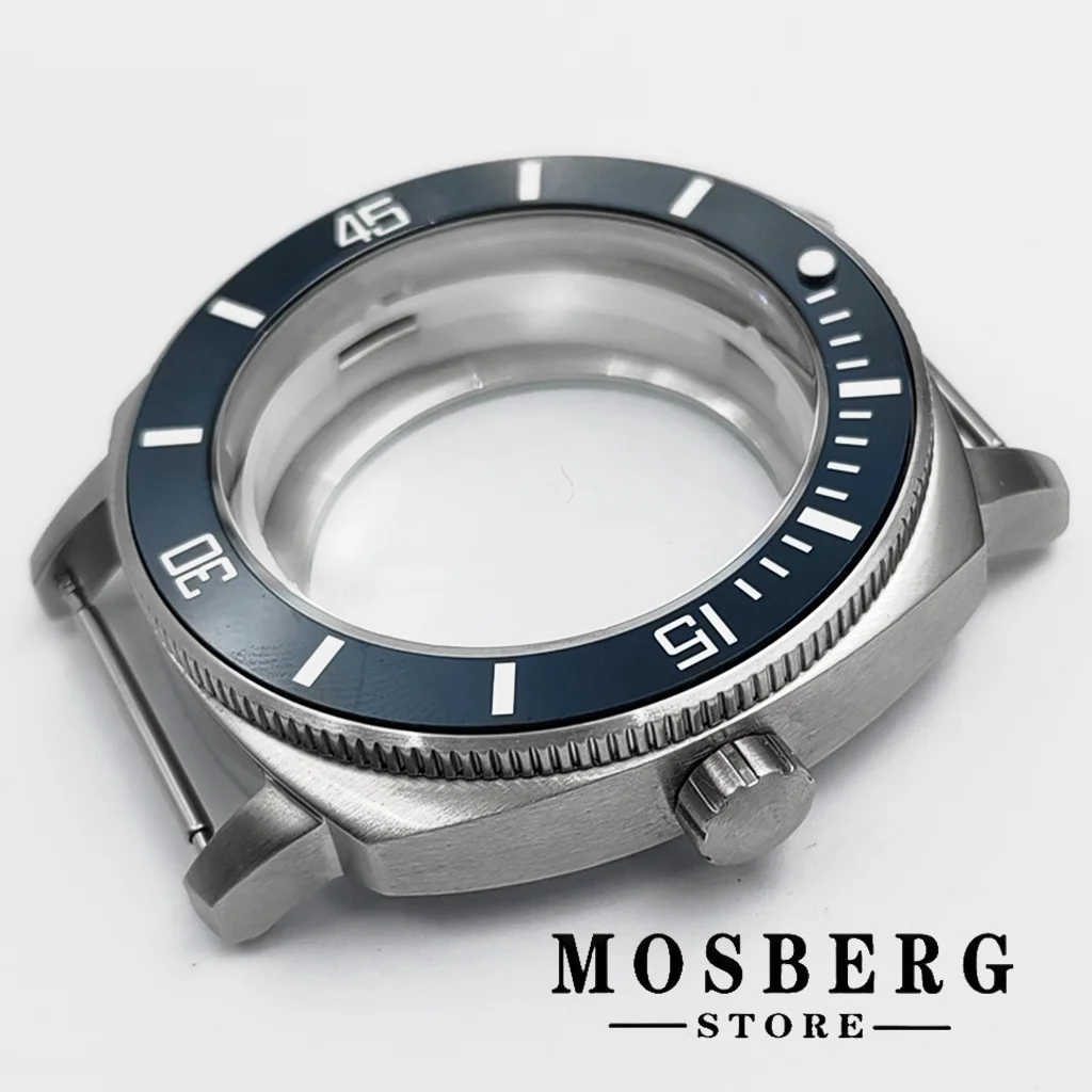 42mm Watch Case Silver Solid Stainless Steel For NH35 NH36 Automatic Watch Movement Accessorie