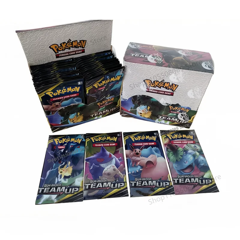 360Pcs TCG Sun & Moon Team Up Booster Bundle English Edition Trading Cards Anime Collection Card Toy Gifts