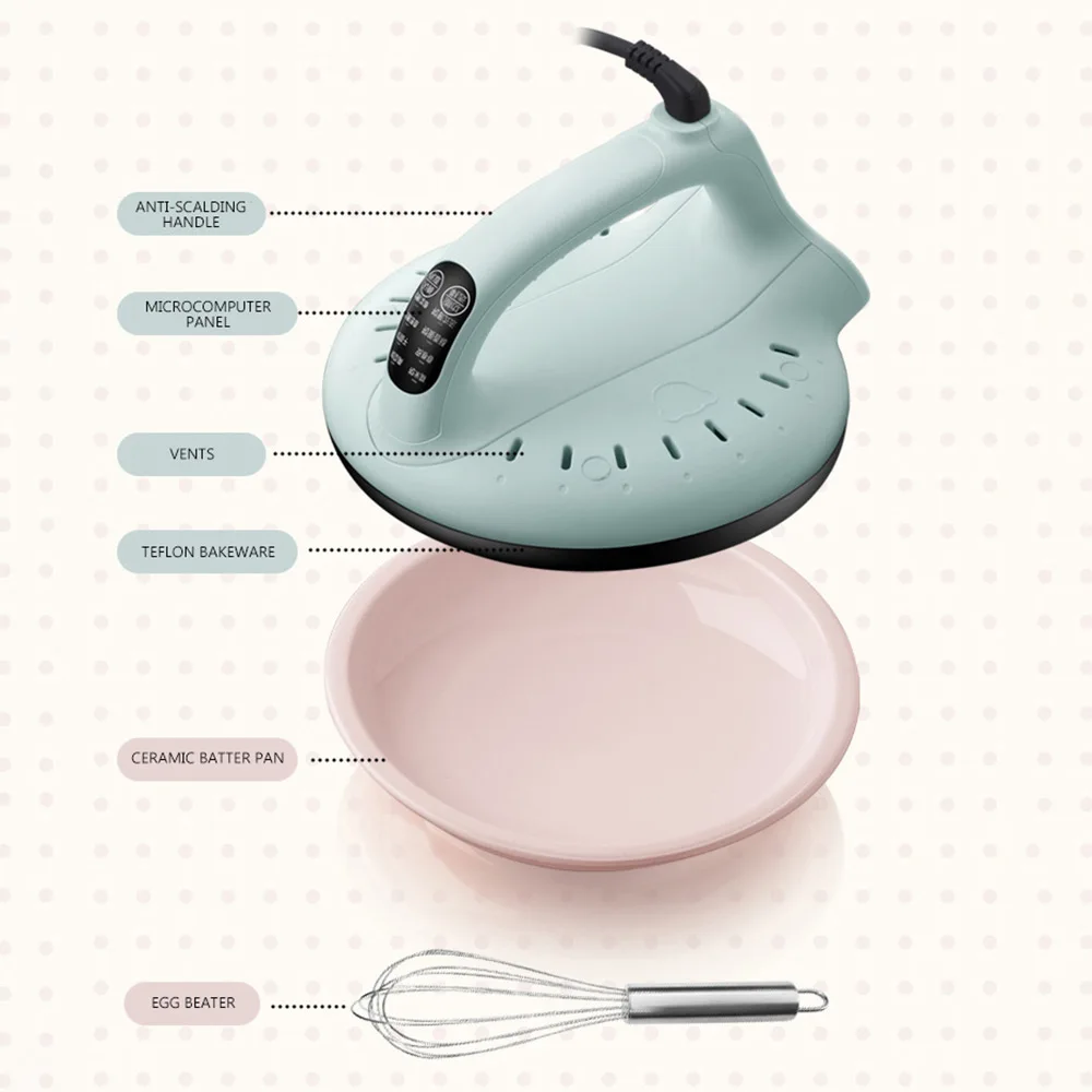 自動電気パンケーキメーカー,ピザクレープ製造機,ケーキパンケーキ,スマートパン