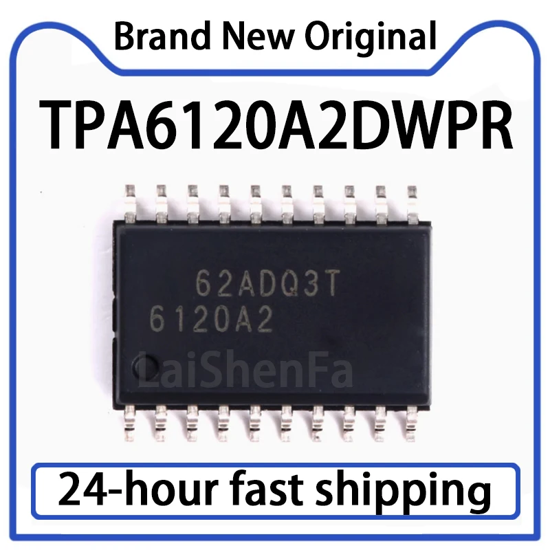 1PCS TPA6120A2DWPR Package SOIC-20 Audio Power Amplifier Original Stock