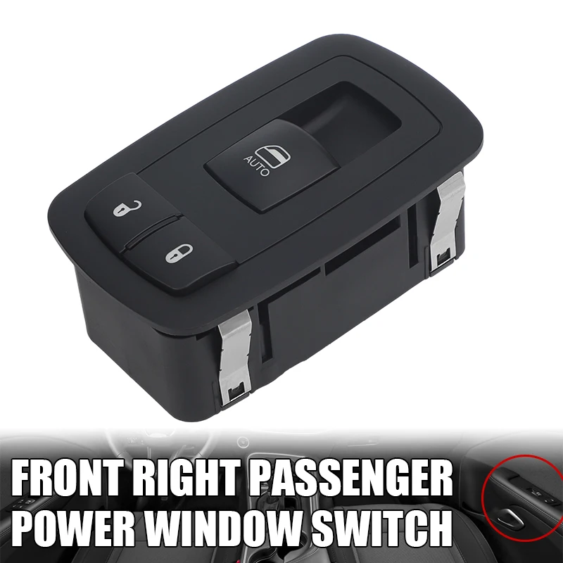 Правый электрический переключатель управления стеклоподъемником пассажира, черный переключатель стеклоподъемника для Dodge Challenger 2015-2021 68183751AD