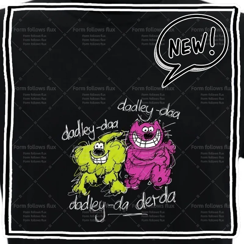 Camiseta con capucha para hombre 2026, estilo cómic dibujado a mano, Roobarb and Custard – Color Animales, de la época de la televisión infantil, Día del Padre U