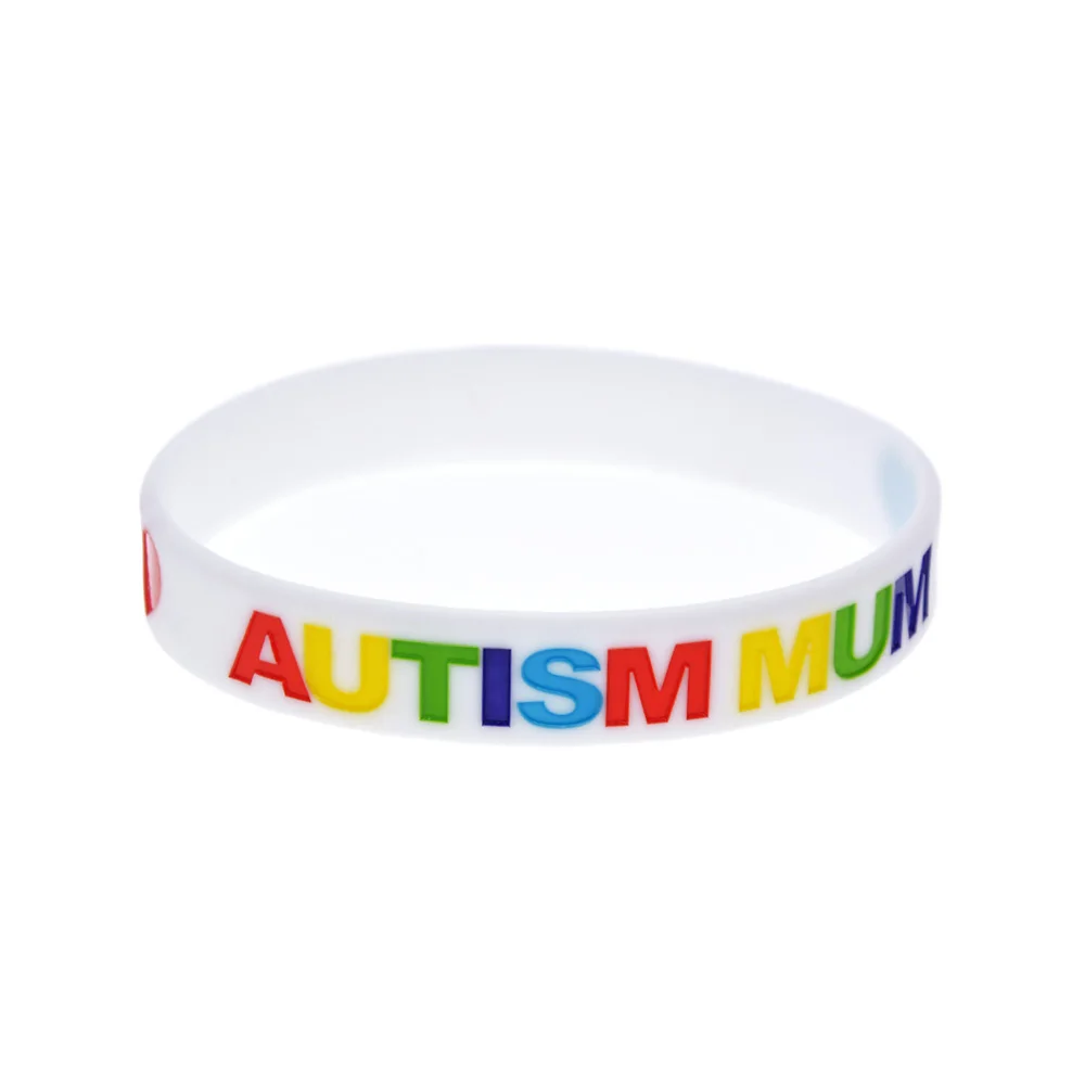 1 Stück Autismus-Mutter-Silikonarmband, Autismus-Bewusstseins-Gummiarmreif, Wohltätiges Geschenk, Handband – Detail 4
