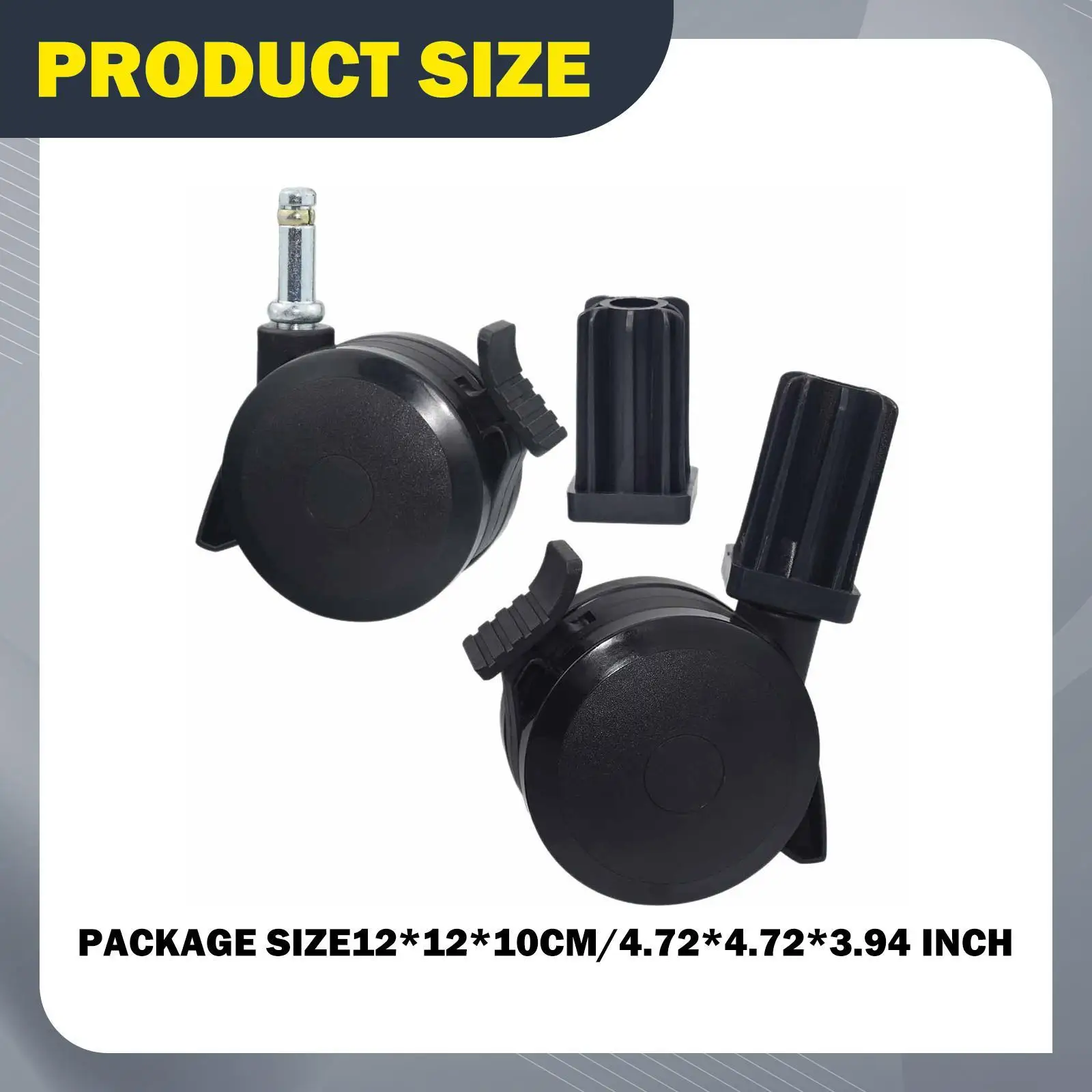 2Pcs Locking Casters Easy Installation 70360 Yard Spare Parts Lawn Repair Outdoor Wheel Locking Mechanism Grill Caster Wheels