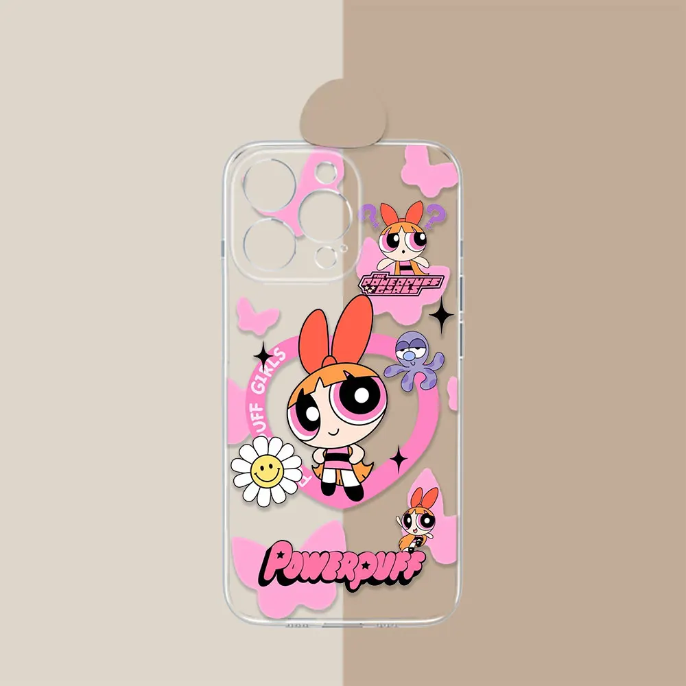 Anime P-Powerpuff G-Girls Case For Samsung Galaxy A55 A54 A53 A52 A51 A34 A73 A72 A71 A25 A35 A33 A32 A23 A22 A21S A14 A13 Cover