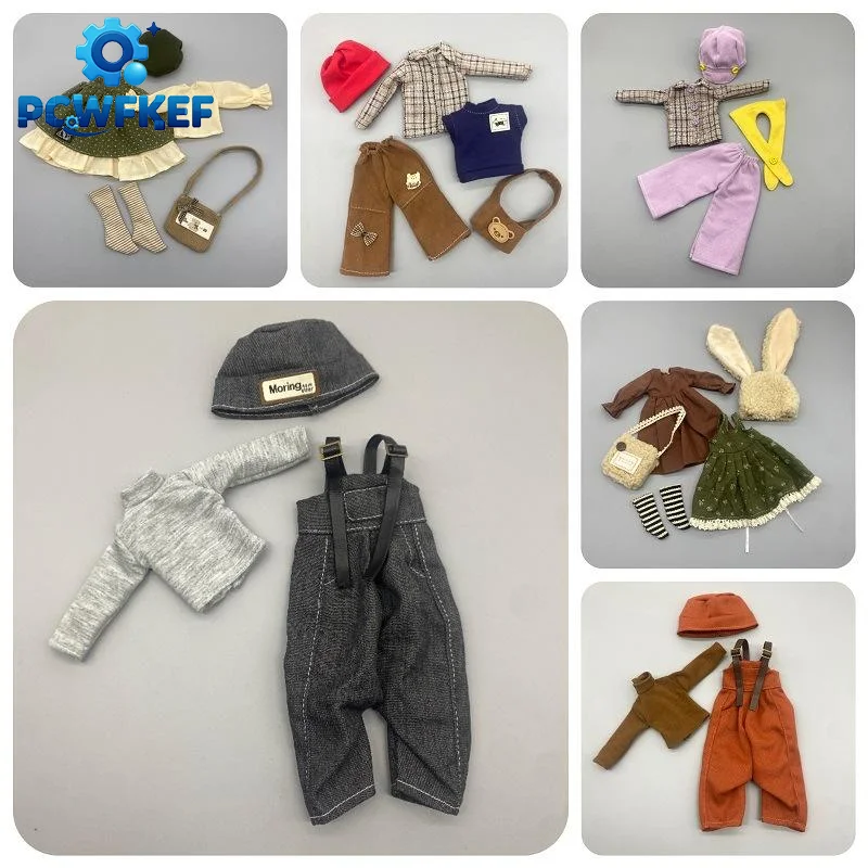 1 Set Multi-Style Options Lolita Skirt Replacement For 1/6 30cm  Doll Clothes Accessories Kit Girl Gifts No Doll