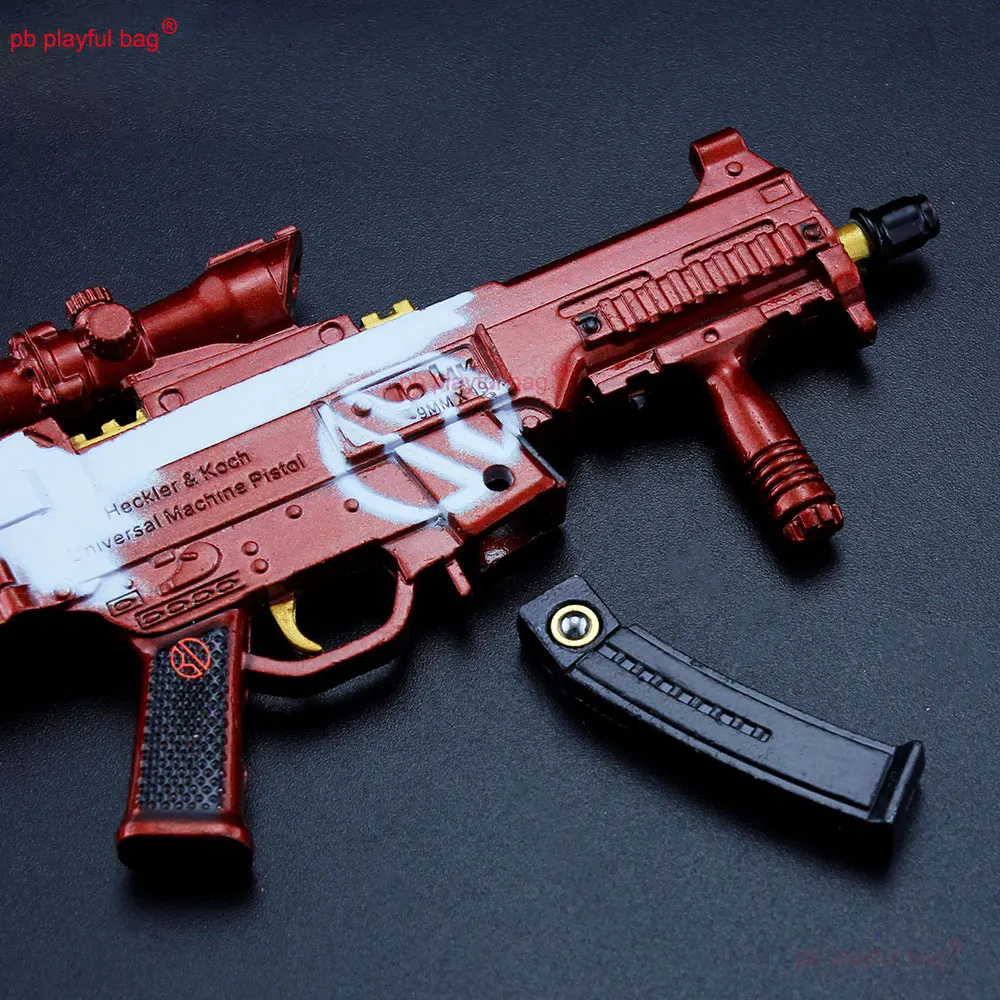 14 centimetri di Metallo UMP9 Mini Lega di Pistola Modello Action Figures Gioco Periferico Portachiavi Ornamento Decorazione Raccogliere Giocattolo Per Bambini Regalo ZG400