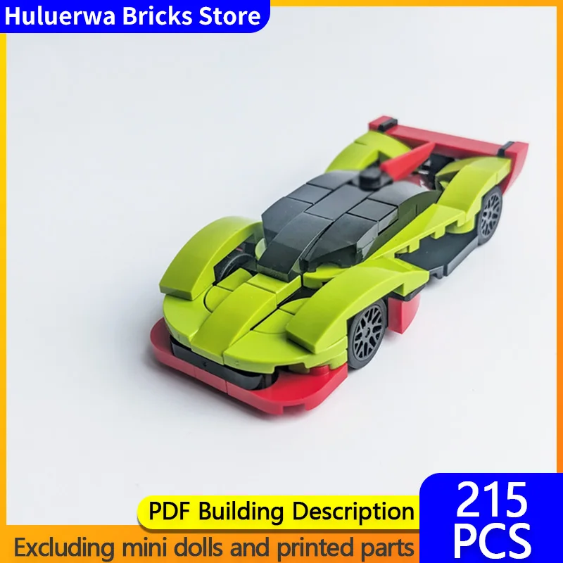 

Модель скоростного гоночного автомобиля MOC, строительные кирпичи Vantage AMR GT3 Hypercar, модульная технология, подарки, праздник, сборка, детские игрушки, костюм