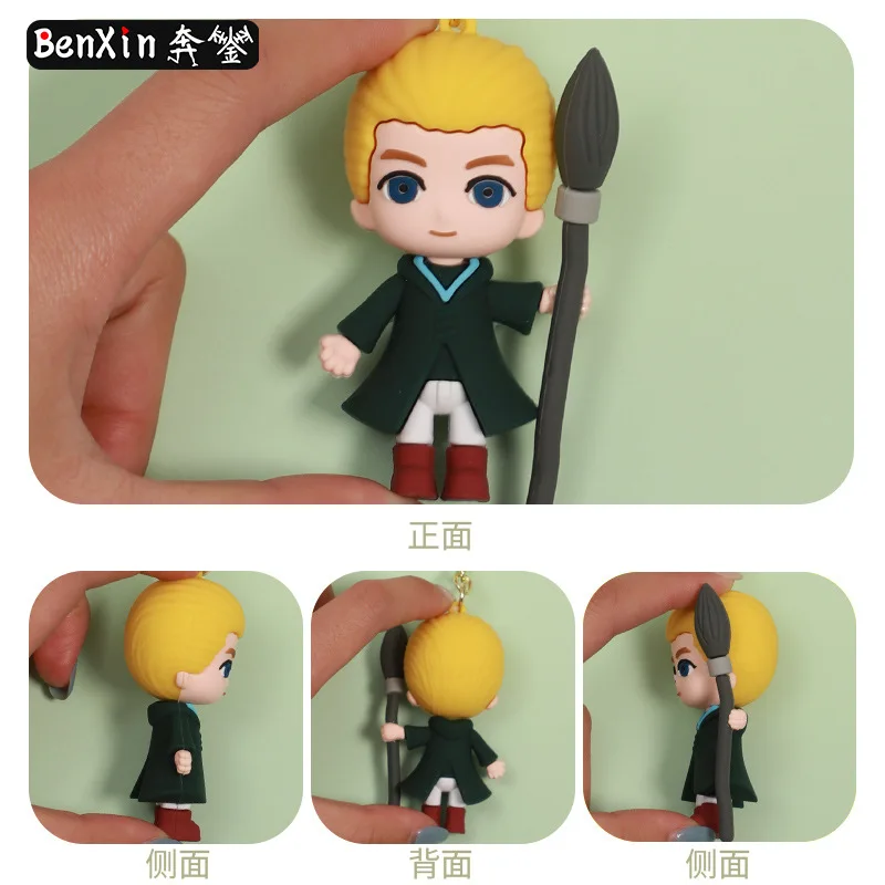 قلادة سلسلة مفاتيح كرتونية من مينيسو، إكسسوار حقيبة مدرسية لطيفة للفتيات، سلسلة مفاتيح