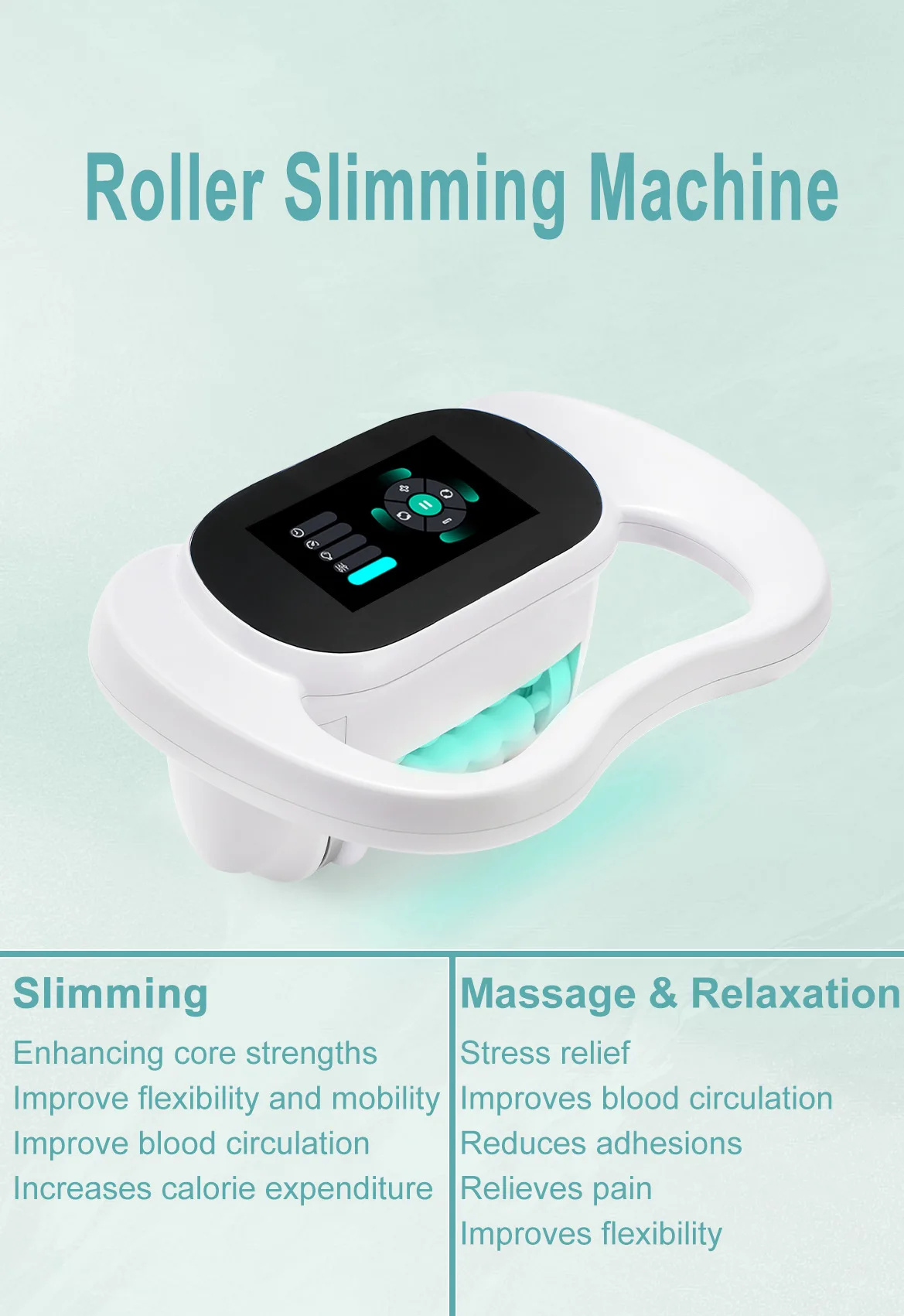 Handheld Electric Inner Ball Roller Massage Relaxation Muscle Sculpting Deep Fat Reduction Beauty Instrument