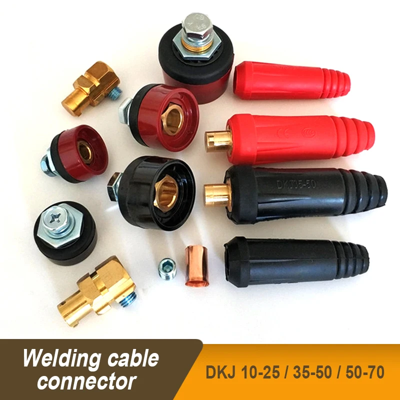 DKJ 10-25/35-50/50-70  Welding Cable Panel Connector Accessory Plug Socket Welding Machine Quick Fitting Connector