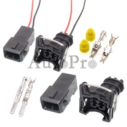 1 Set 2 Hole Car AC Assembly Waterproof Socket Automobile Sealed Adapter 282189-1 282762-1 Auto Fuel Spray Nozzle Plug