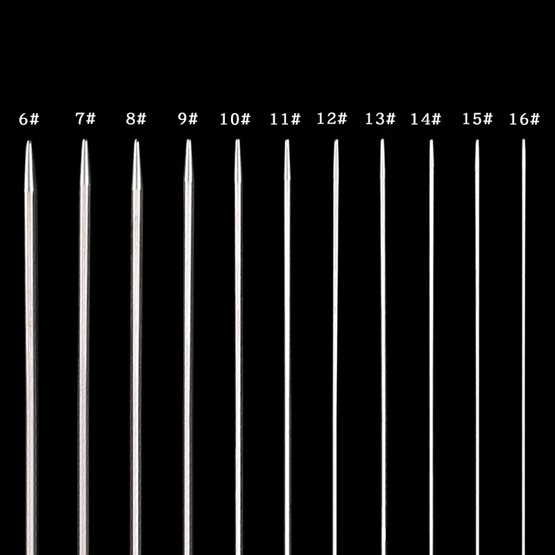 60/43/120cm Stainless Steel Circular Knitting Needles Crochet Needles For Knitting DIY Weaving Pins Needle Craft Tools
