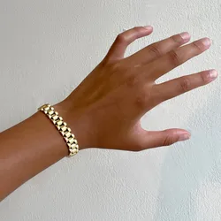 New Stainless Steel Watchband Bracelet Watch Straps 12mm Steel Banding Bracelets for Women Jewelry Gifts