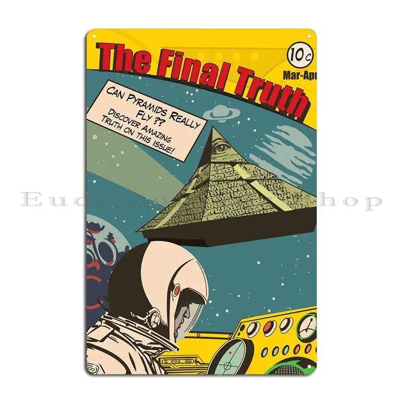 Flying Pyramid Metal Signs Create Kitchen Wall Custom Club Personalized Tin Sign Poster