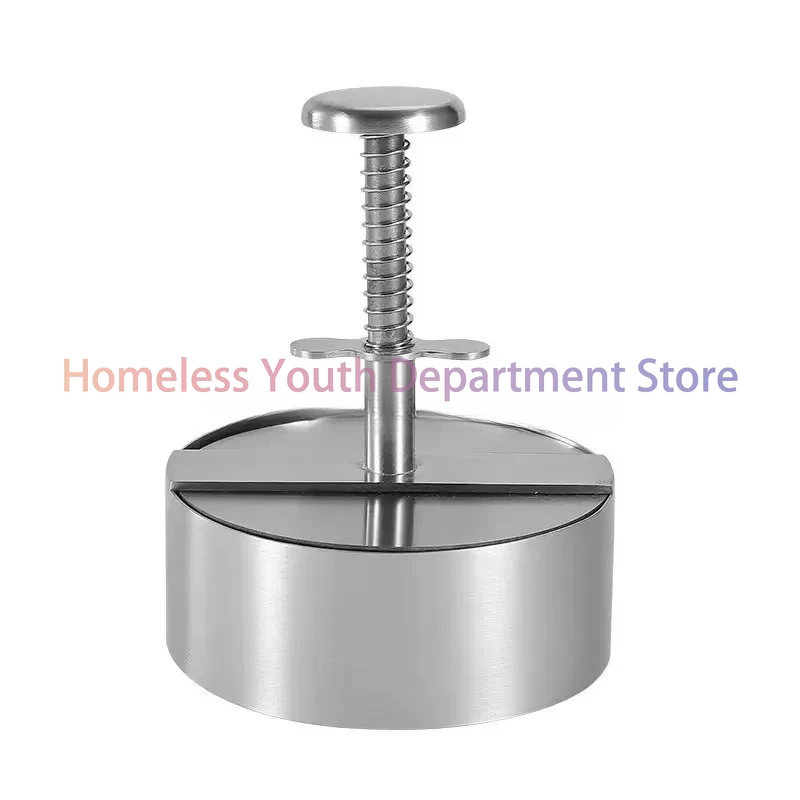 

New round meat press 304 stainless steel burger patty kitchen tool