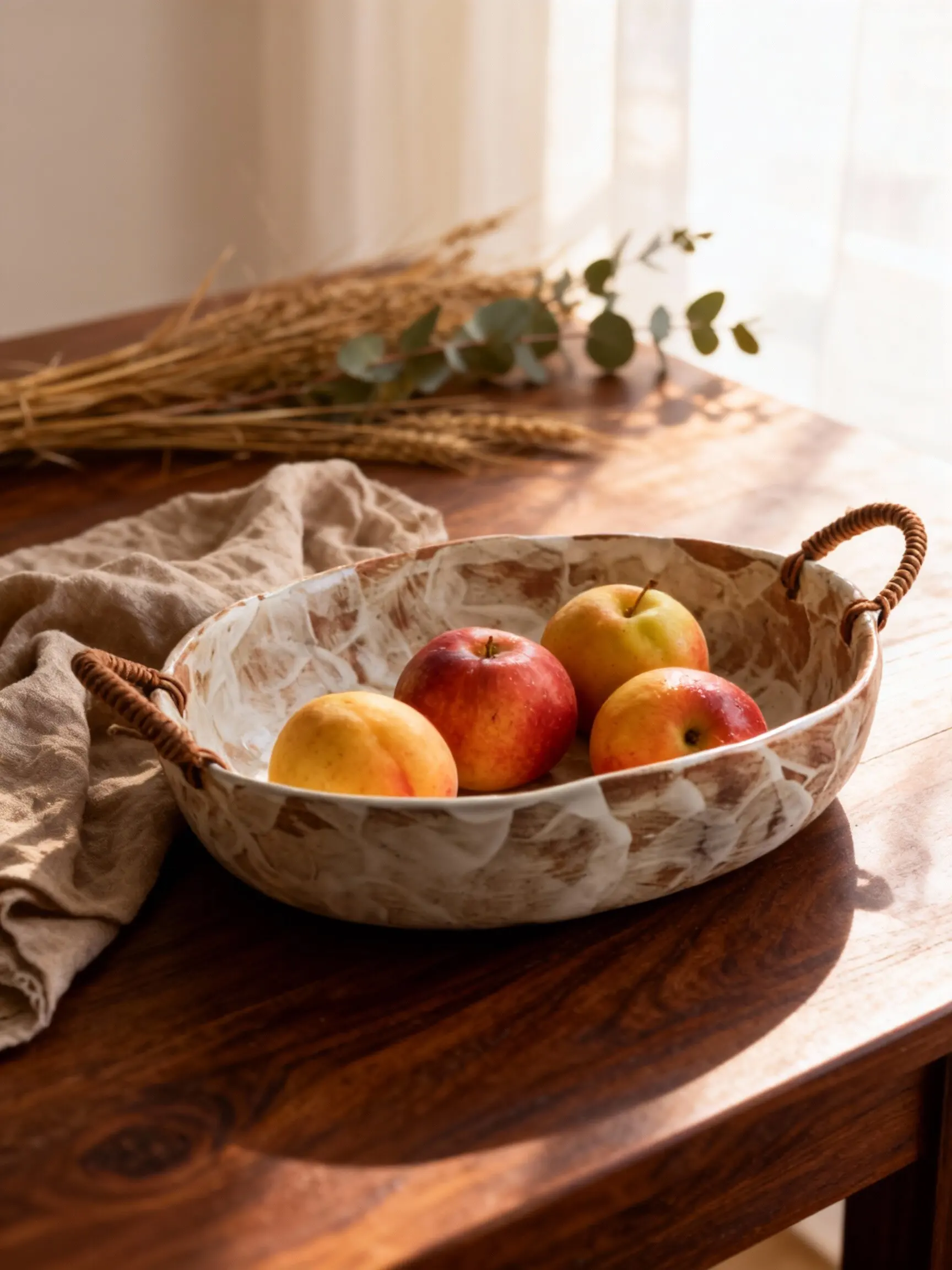 Fruit plate in the ancient style high value household ceramics light luxury high-end retro fruit basin tray tableware