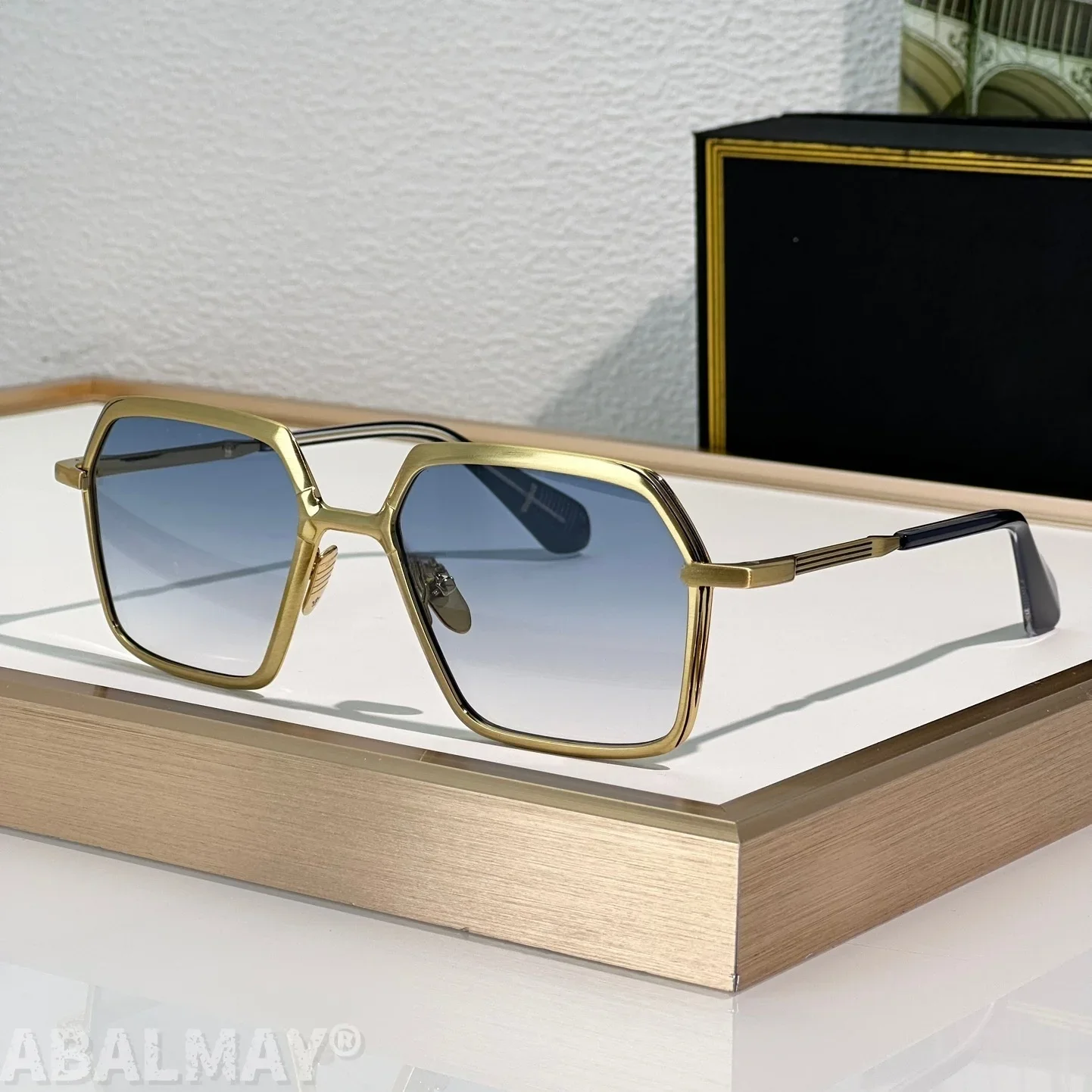 

JM UGO Top Quality Mens Sunglasses for Women Designer Sunglasses Frame Retro Trend Luxury Acetate Titanium UV400 with box