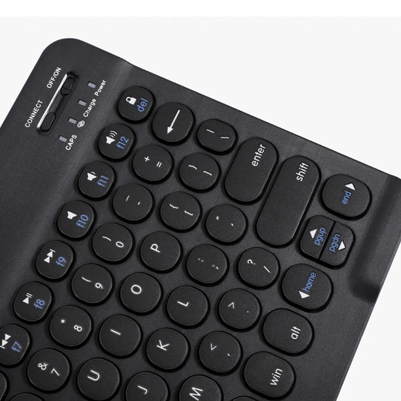 

Новая 10-дюймовая беспроводная Bluetooth-клавиатура в горошек с красочной подсветкой Bluetooth-клавиатура с круглыми клавишами