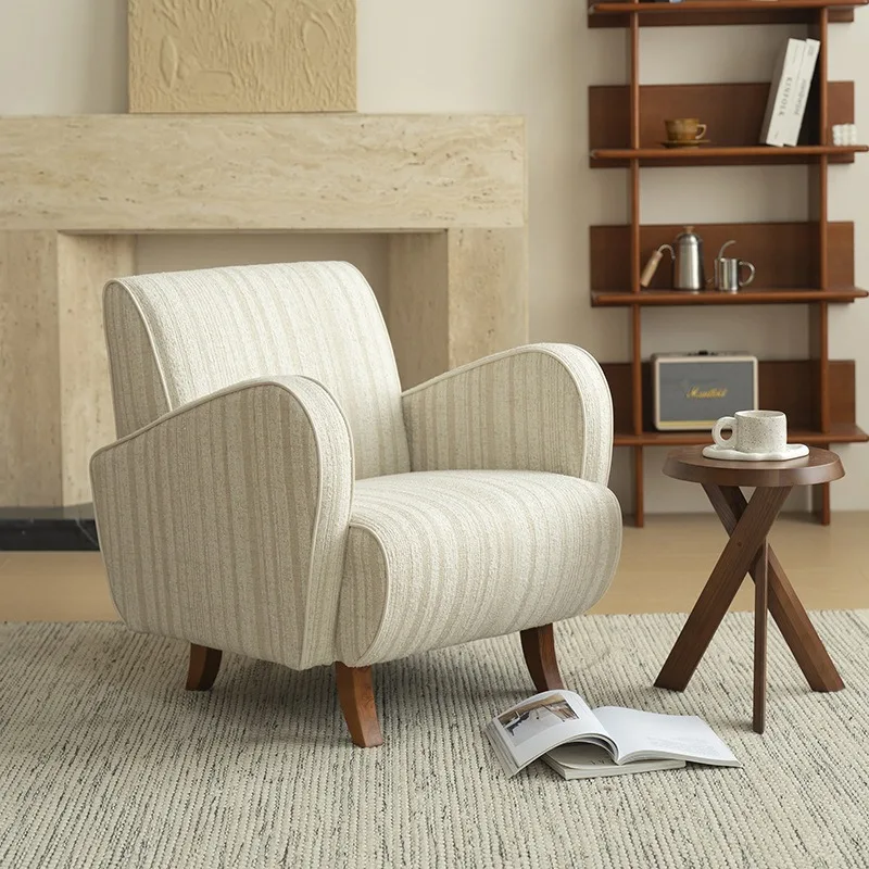 

Designer sofa chair retro single chair comfortable casual French single chair small apartment home