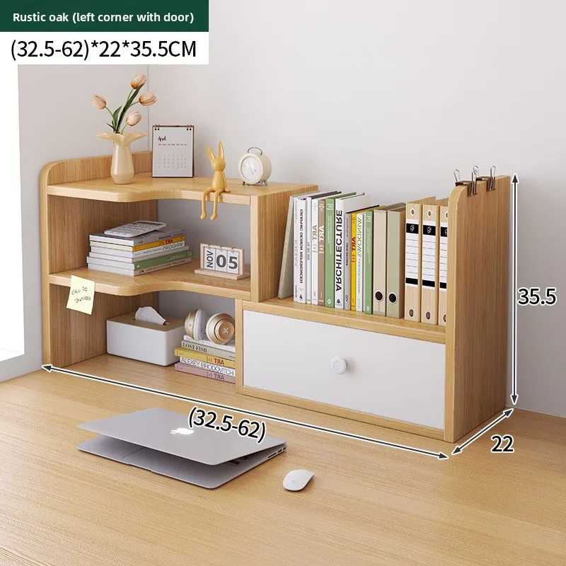 

Stable Desktop Bookshelf Desk Desktop Storage Shelf Dormitory Desk Multifunctional Layered Small Shelf