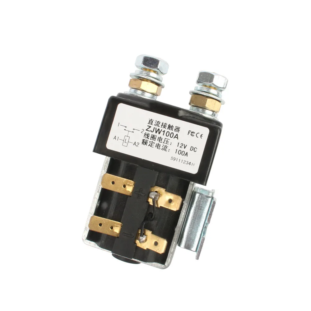 SW80 100A NO style DC Contactor ZJW100A for motor forklift electromobile grab wehicle car winch 12V 24V 36V 48V 60V 72V