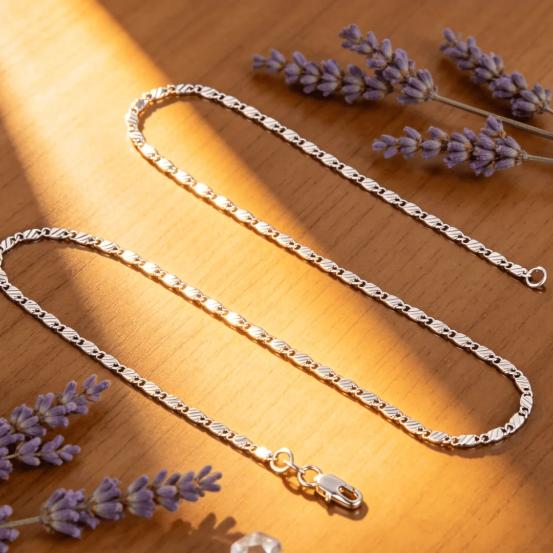 New fine 925 Sterling Silver Affordable Jewelry Ethnic 2MM flat Clavicle chains Necklace for Men Women wedding Anniversary gifts