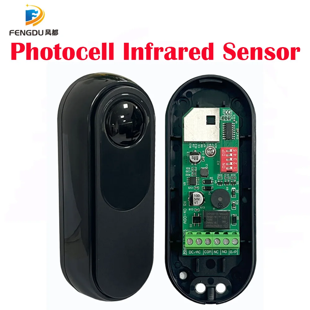 

15m Wireless Outdoor AC/DC12-36v Single Beam Sensor Automatic Gate Sliding Door IR Photocell Beam Detector Photoelectric Sensor