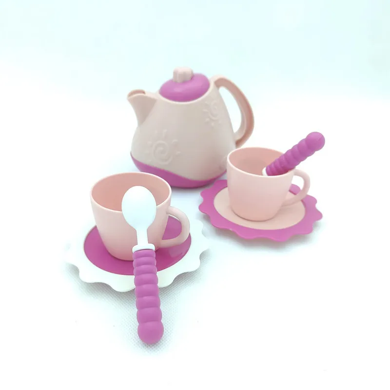 

Funny Play House/Outdoor Kitchen DIY Afternoon Tea Game Toy Fun Simulation Coffee Set Tableware For Kids Children's Toys Gifts