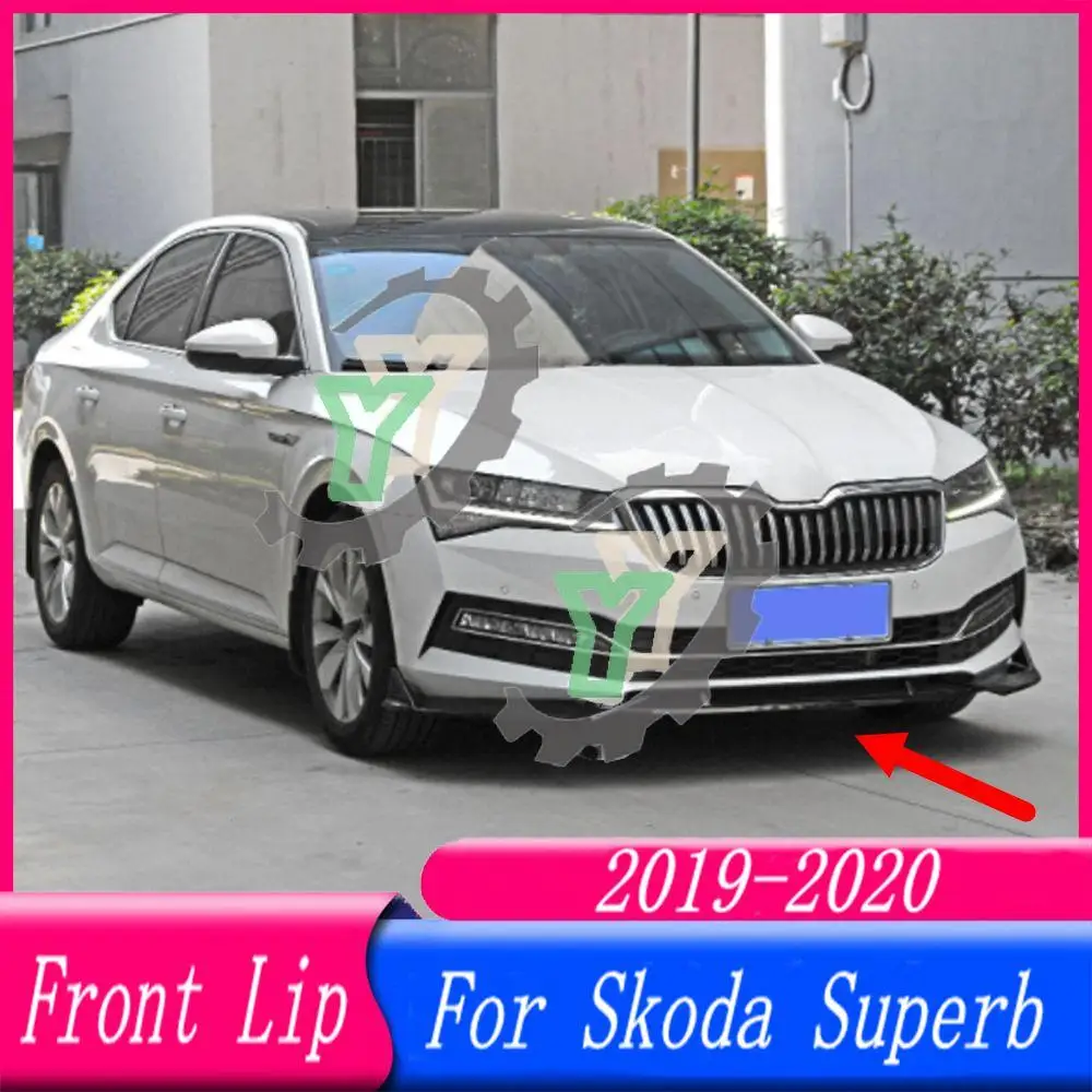 For Skoda Superb 2019 2020 Car rear spoiler wing Front Bumper Lip Spoiler Splitter Diffuser Detachable Body Kit Cover Guard