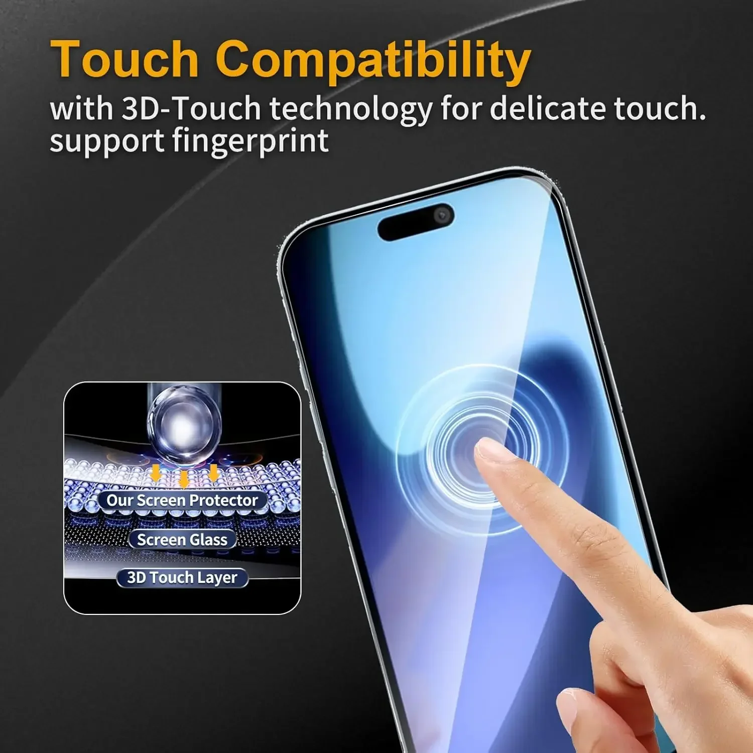 6IN1 واقي للشاشة فيلم مع غطاء للعدسات الخلفية آيفون 17/17Pro/17Air/17 Pro Max 9H صلابة الزجاج المقسى فيلم العدسة الخلفية