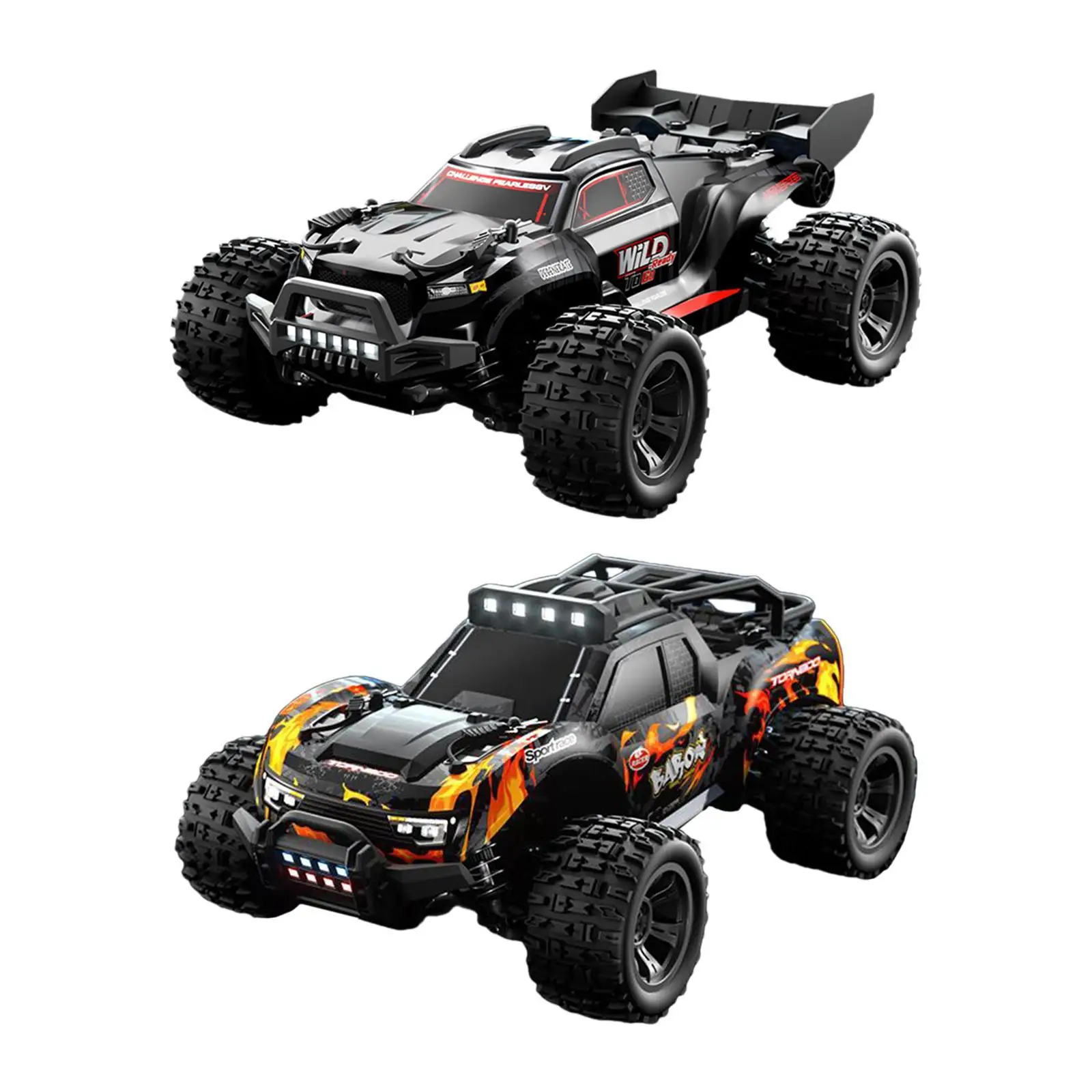 

1/18 Scale RC Car with Headlights Electric Vehicle Sturdy Remote Control Car Hobby RC Truck for Children Boys Girls Kids Adults