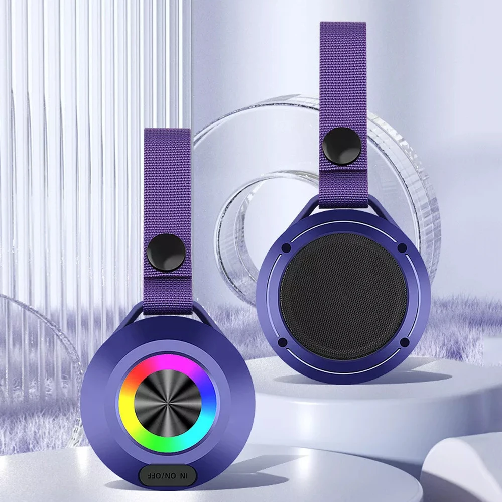 2025 NEW Bluetooth 5.0 Speaker Waterproof bathroom Shower Speakers for Smart Phone Portable Mini Speaker RGB Loudspeaker for PC
