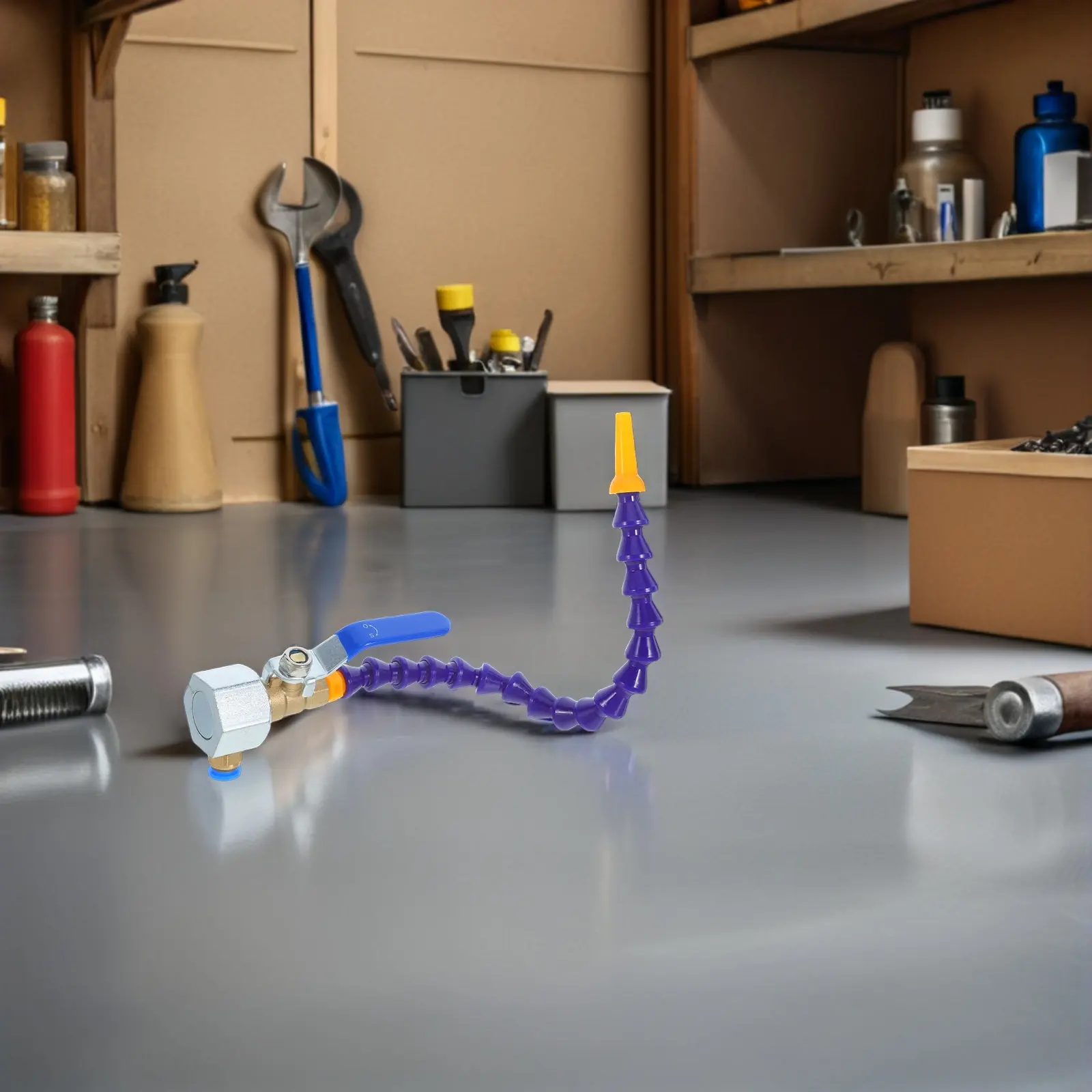 1Set Flexible Coolant Pipe Nozzle with Magnetic Base and Barb Connector Adjustable for Cnc Machining Hard to - view 5