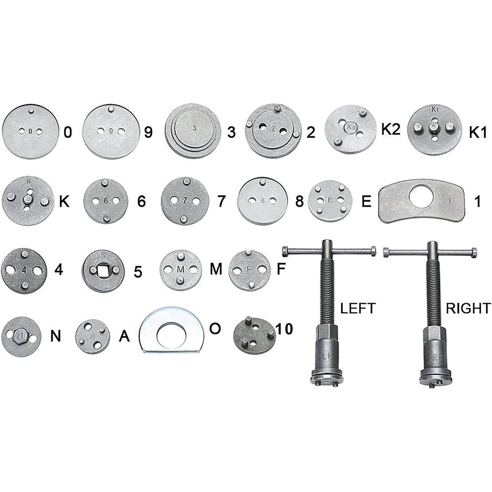 Podofo 22Pcs Brake Pad Replacement Tool Kit Car Piston Brake Caliper Flaring Tool Set Automobiles Garage Repair