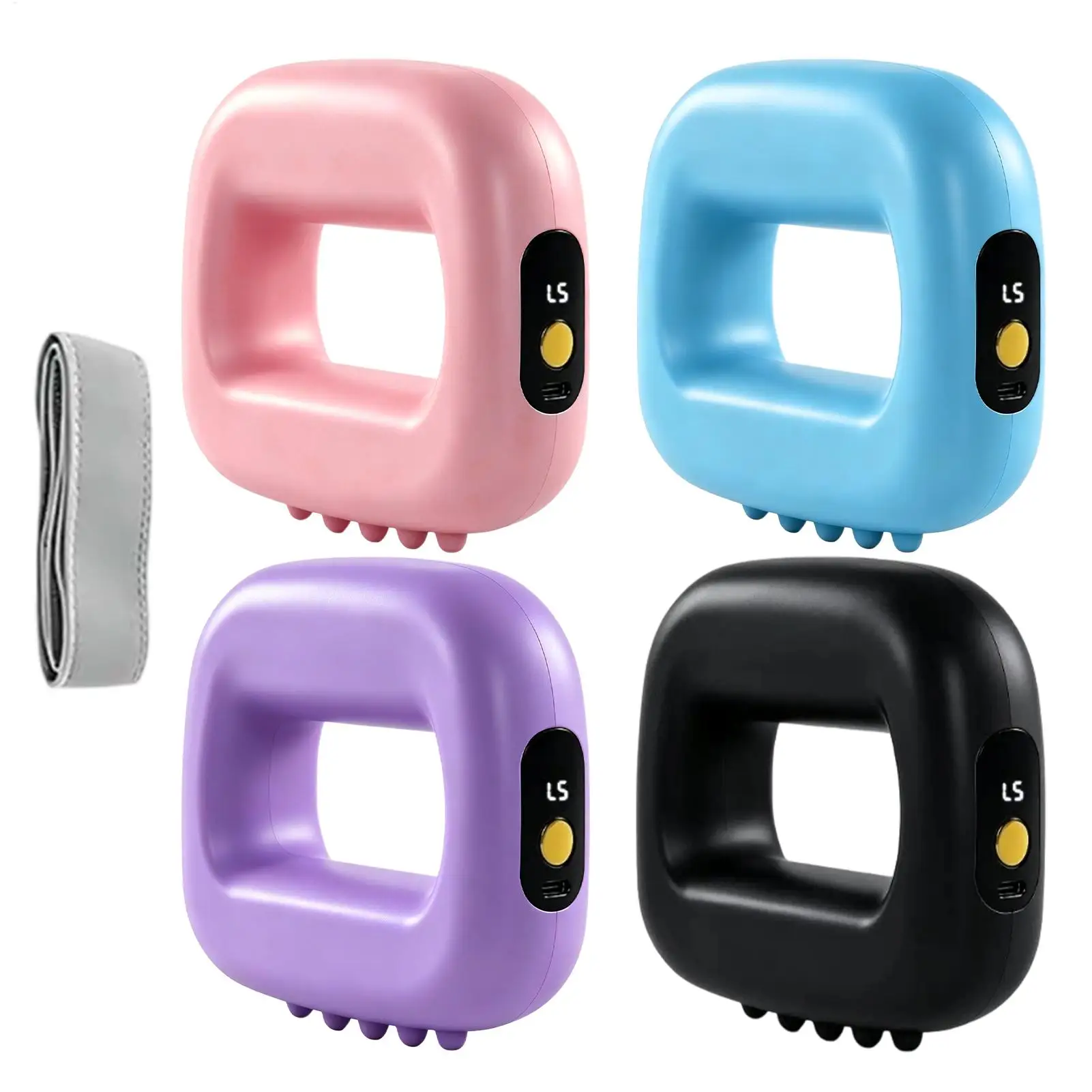 Electric Cellulite Massager 3 Modes 5 Levels Electric Cellulite Sculpting Ring Full-Body Fascia Ring for Deep Tissue Thigh Leg