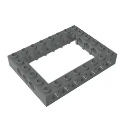 Gobricks 1 Pcs MOC Brick 6 x 8 with Open Center 4 x 6 Compatible With 32532 40345 1680 Model Parts Building Blocks Kids Toy Gift